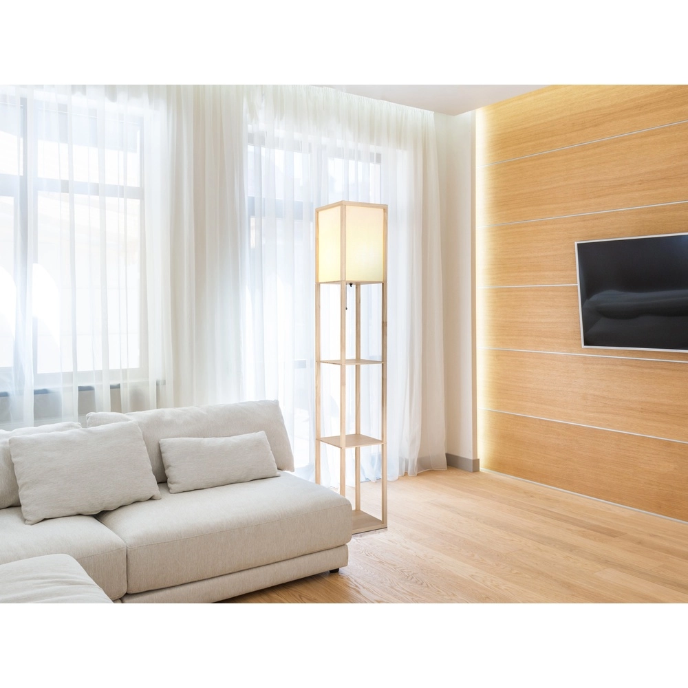 Floor lamp Tabitha wood Globo 9007371572410