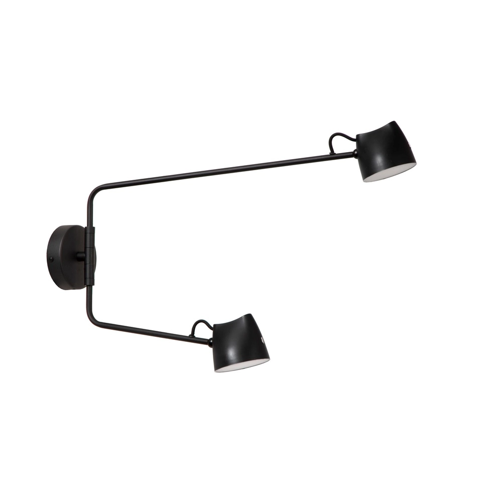 Wall lamp Milne Black Double