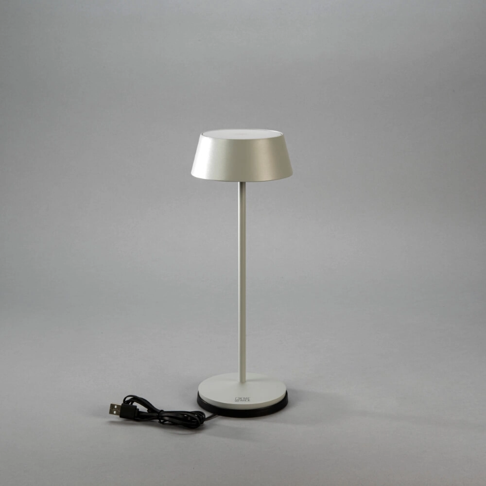 Rechargeable table lamp Menton grey KonstSmide 7318307839302