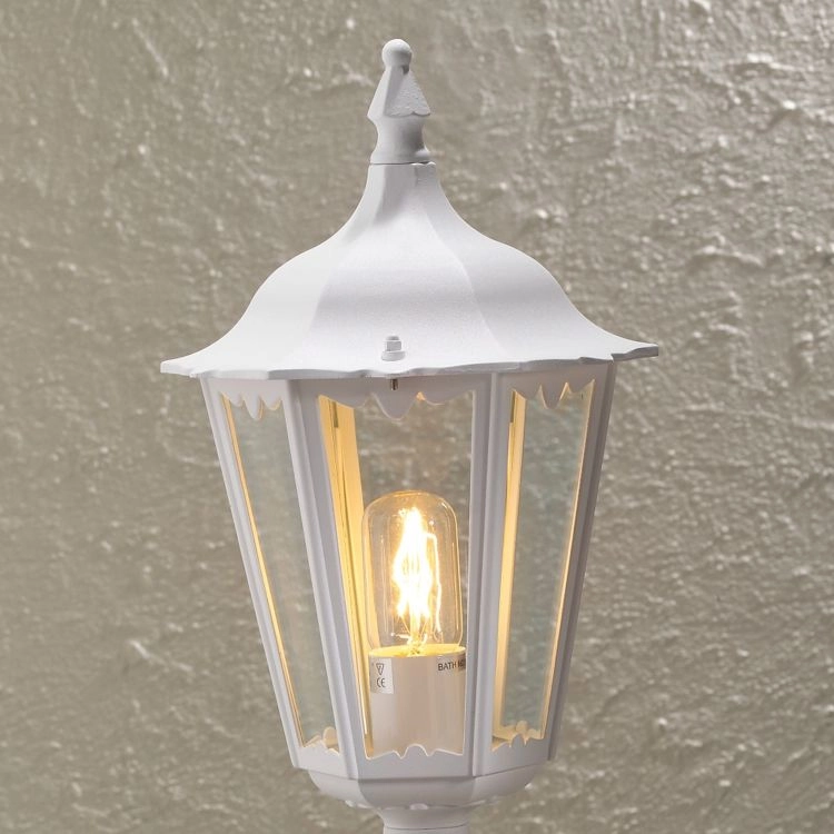 Classic pedestal lamp Firenze white KonstSmide 7318307214253