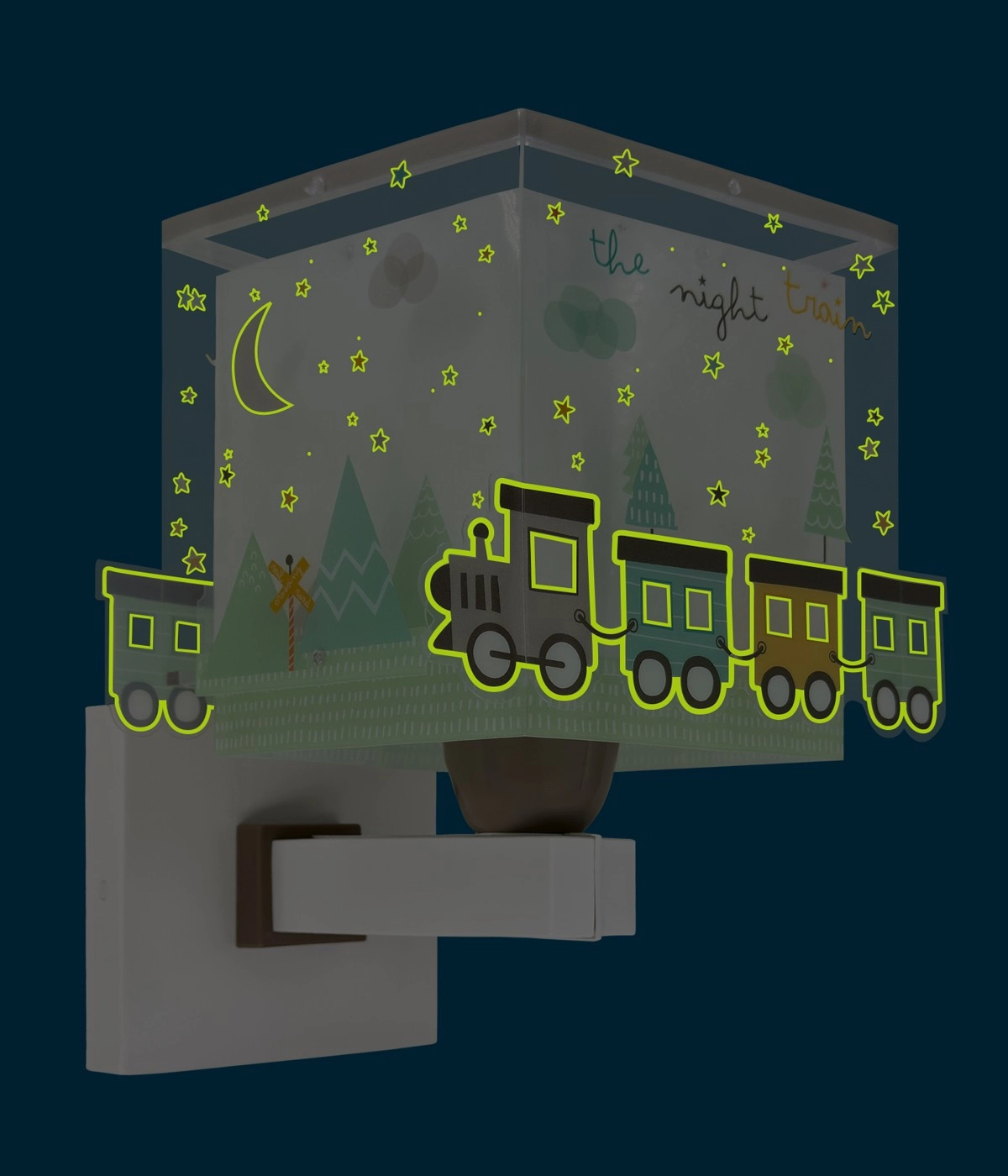 Wall lamp Night Train Grey glow in the dark Dalber 8420406635392
