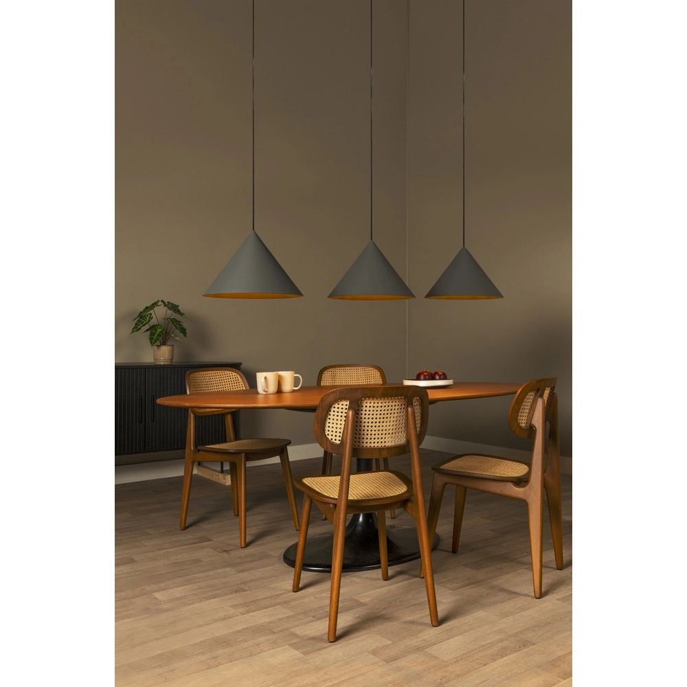 3-light pendant lamp Spitze grey Lucide Vibes 5411212212184
