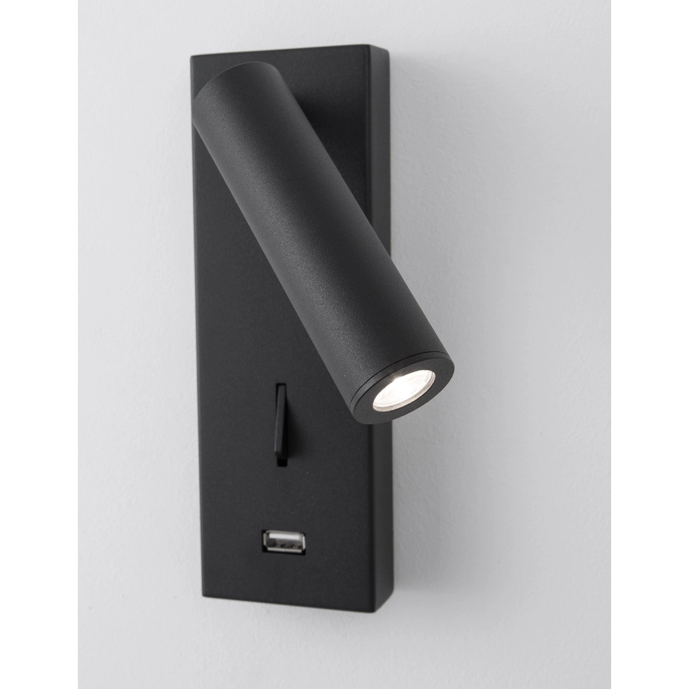 Bedside lamp Fuse Black with USB Lyora 5212017423719