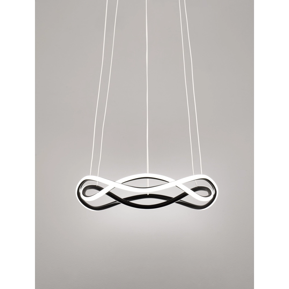 Design pendant lamp Jinal black Ø 45cm Lyora 5212017438720