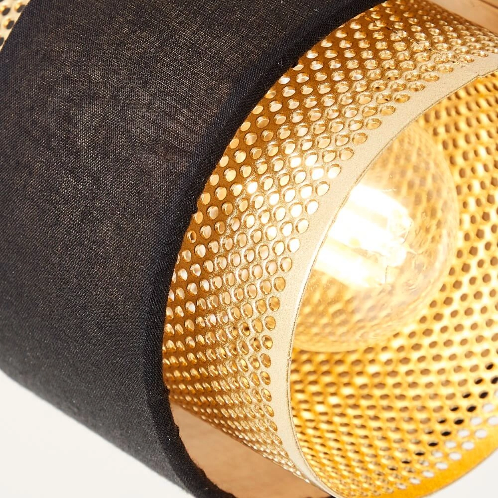2-light ceiling lamp Grove black with gold Brilliant 4004353424113