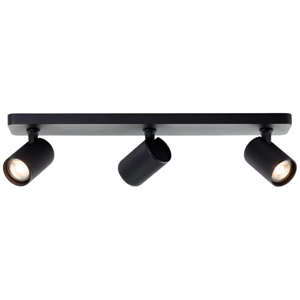3-light surface-mounted spotlight Marty black
