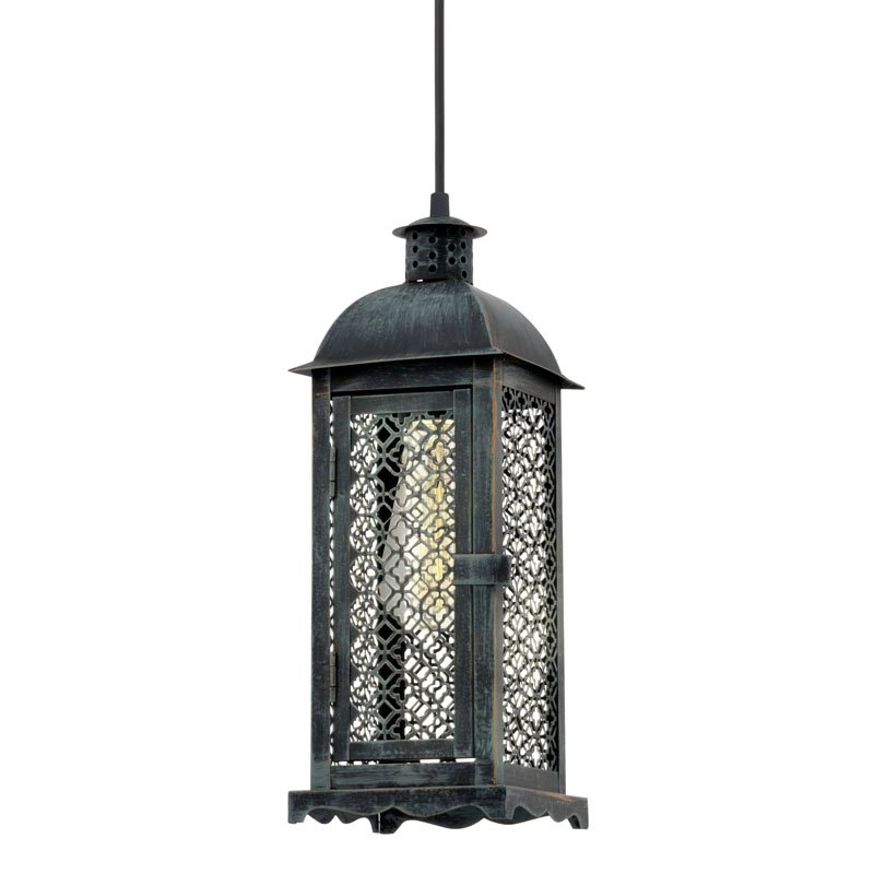Pendant lamp Vintage Square patinated green