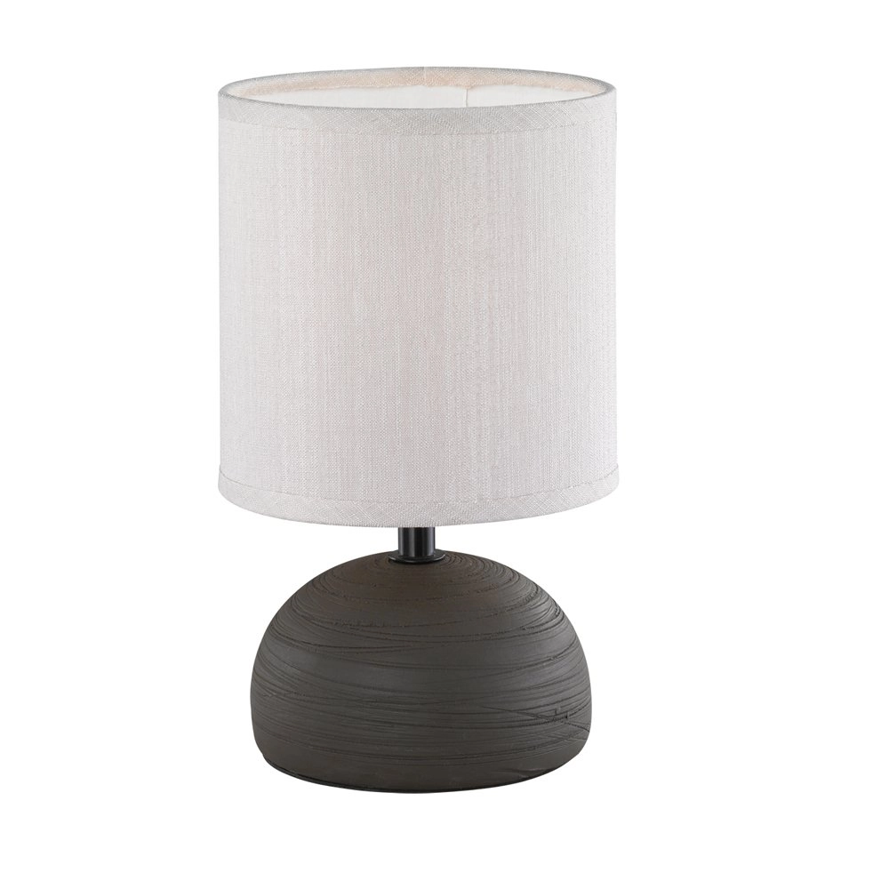 Table lamp Luci 23cm brown with white