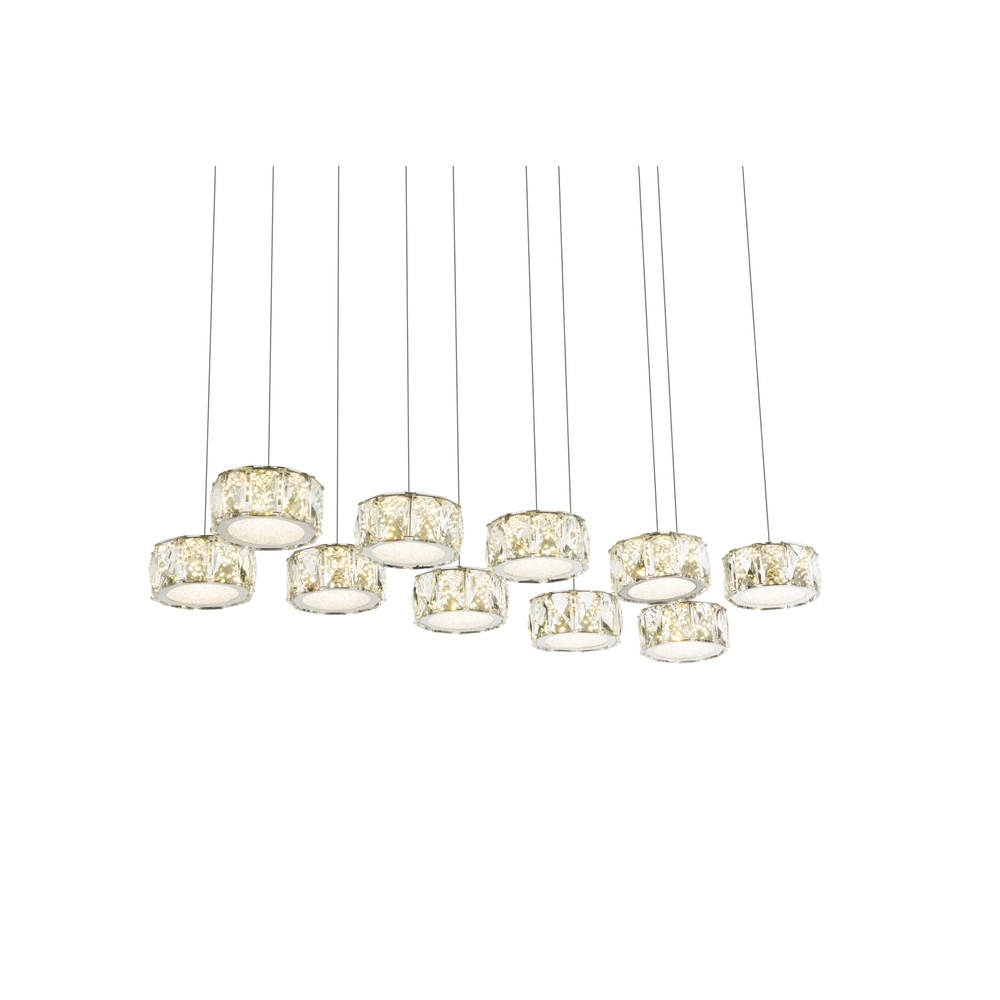 10-light pendant lamp Amur chrome Globo 9007371345069