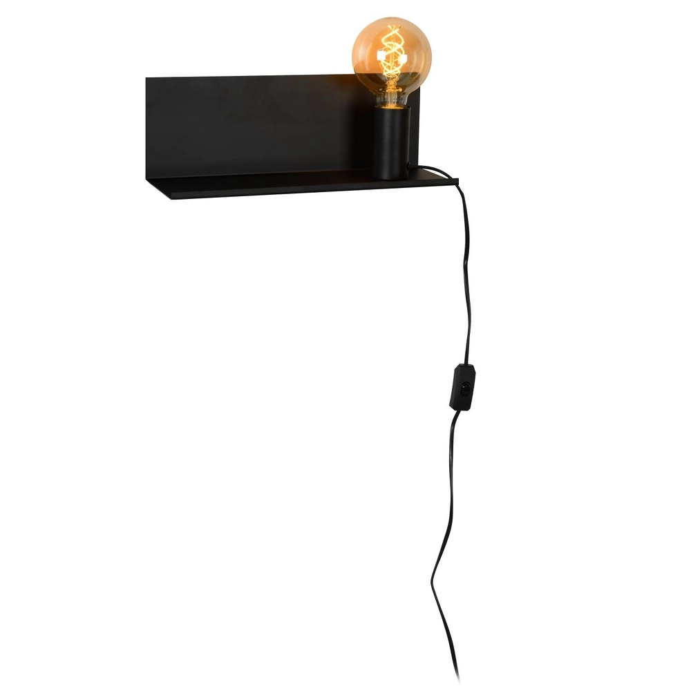 Bedside lamp Sebo Black Lucide 5411212061287