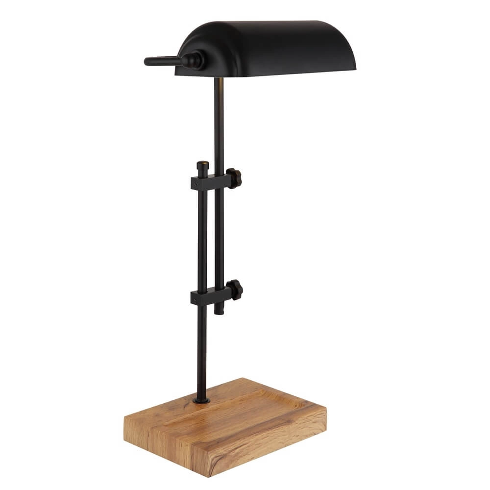 Desk lamp Marid wood with black Globo 9007371474103