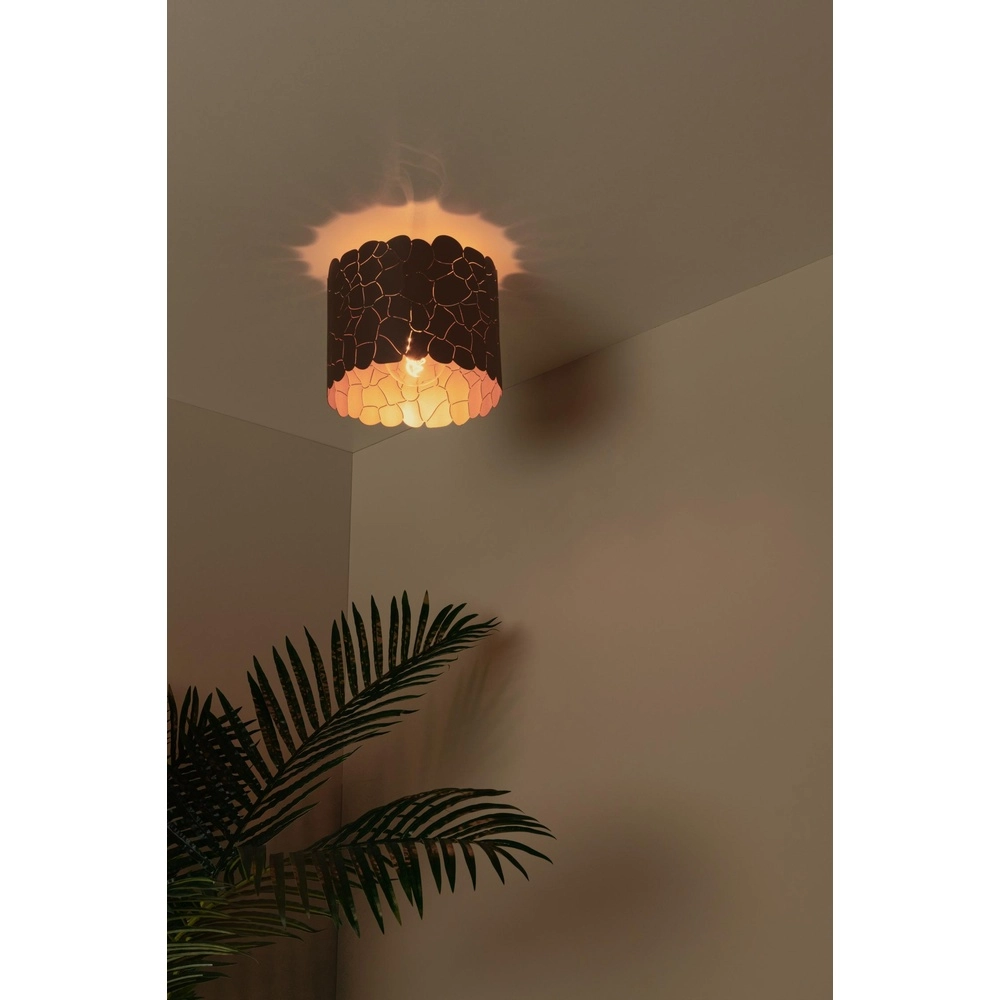 Ceiling lamp Almelo black with gold inside Ø 25.5cm Lucide 5411212211859