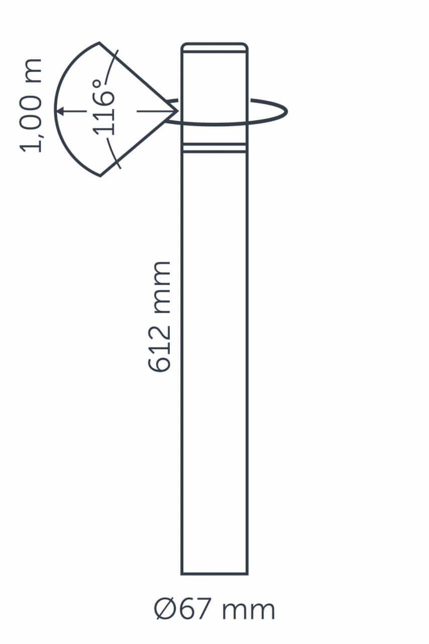 Garden lamp Liv Dark 12 volt LED In-lite 8717051004469