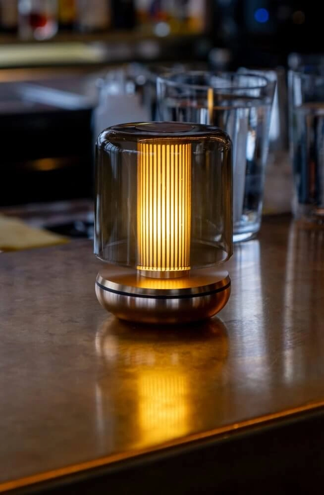 Rechargeable table lamp Firefly gold smoked Humble 6097522568556