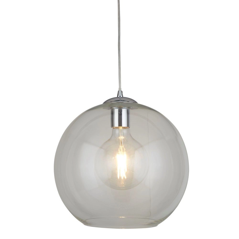 Pendant lamp Balls Ø 35cm chrome with glass