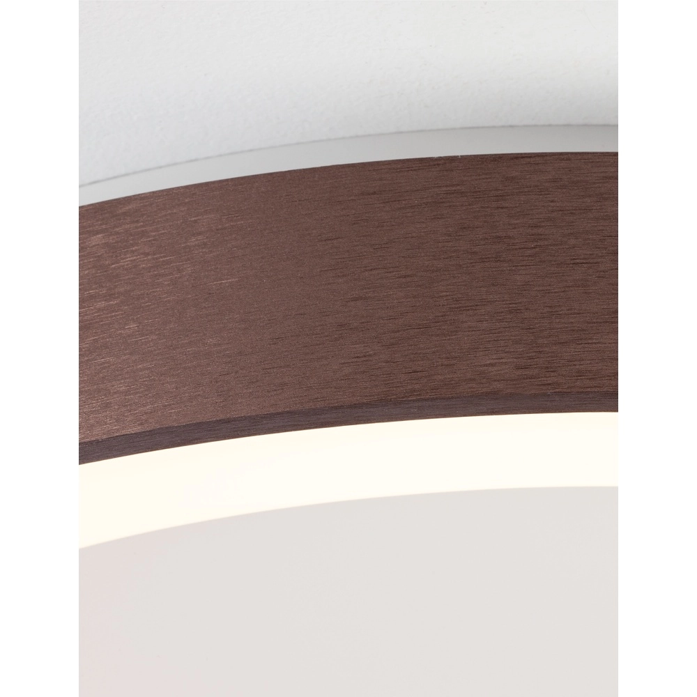 Ceiling lamp Rando Thin coffee brown Ø 60cm Lyora 5212017420121