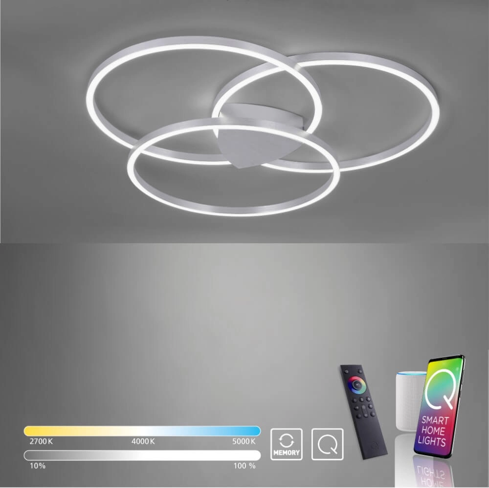 Ceiling lamp Q-Kate Round design Paul Neuhaus 4012248342930