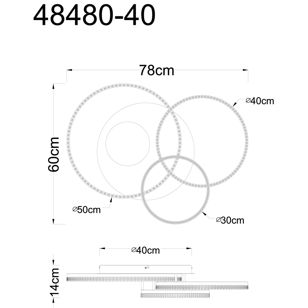 Ceiling lamp sand brown Sanford round Globo 9007371589739