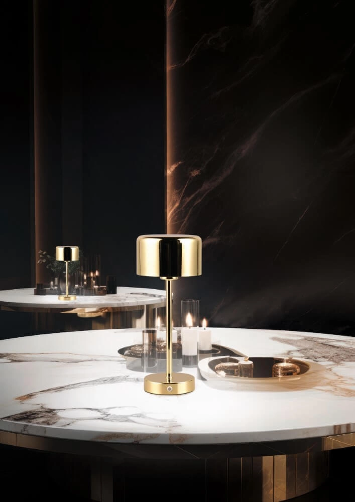 Rechargeable table lamp Jeff gold Trio 4017807598933