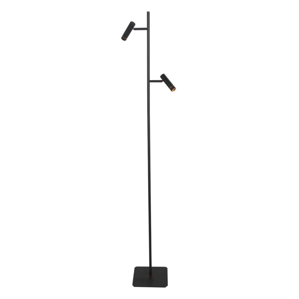 Floor lamp 2-lights Lumo Black Steinhauer 8712746184686