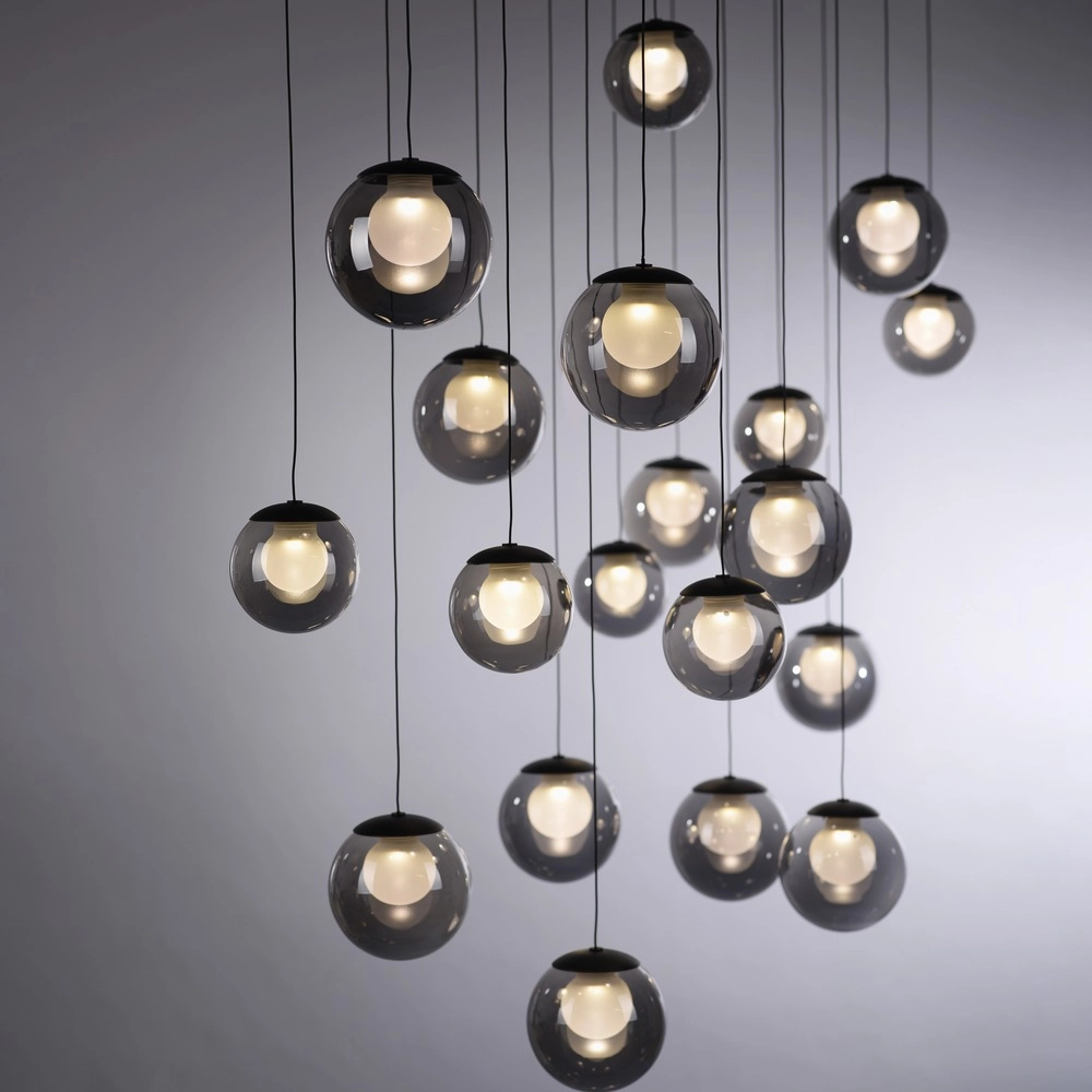 19-light pendant lamp Pure Popup mystic grey Paul Neuhaus 4012248396698