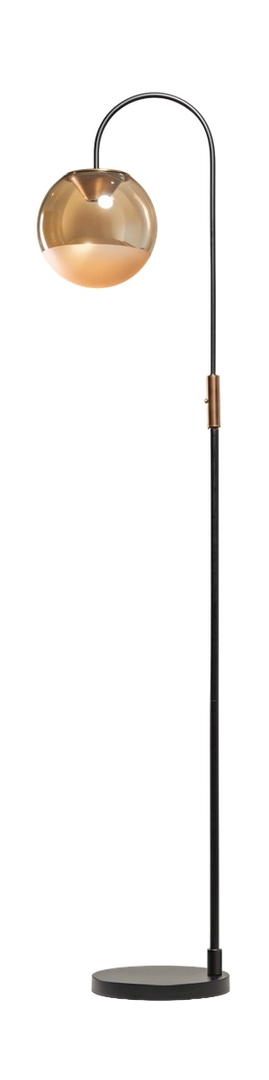 Floor lamp with glass ball Yvonne