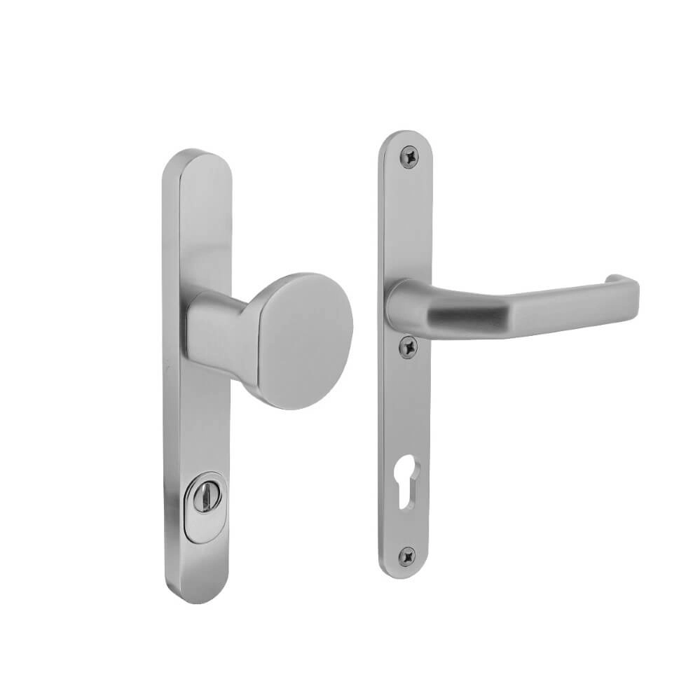 Front door fittings Vurano narrow PC 92mm core pull protection aluminum