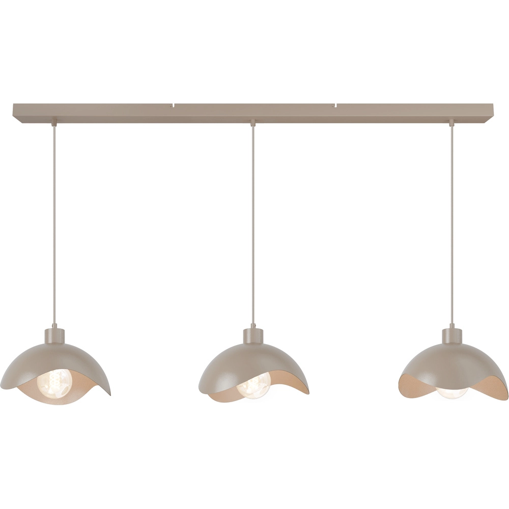 Office pendant lamp Volta 3x Ø30cm - sand