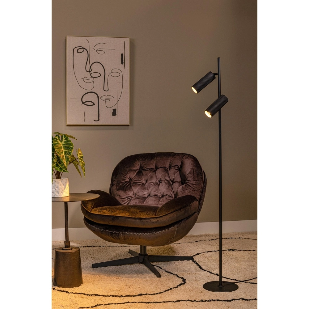 Floor lamp Clubs Black Lucide 5411212093462