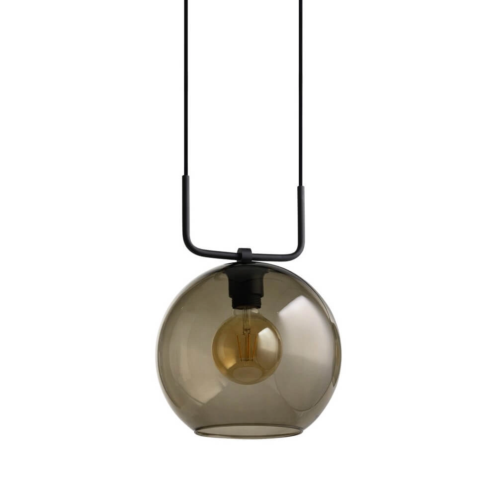 Hanging lamp Monaco with smoke glass