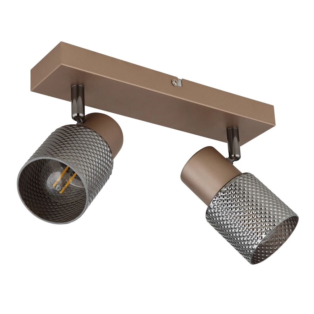 Ceiling lamp Satella 2-light coffee brown Globo 9007371474561