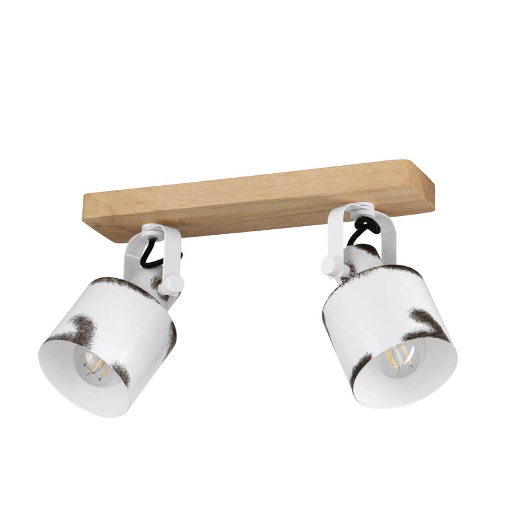 Retro ceiling spotlight Kilburn 2-light