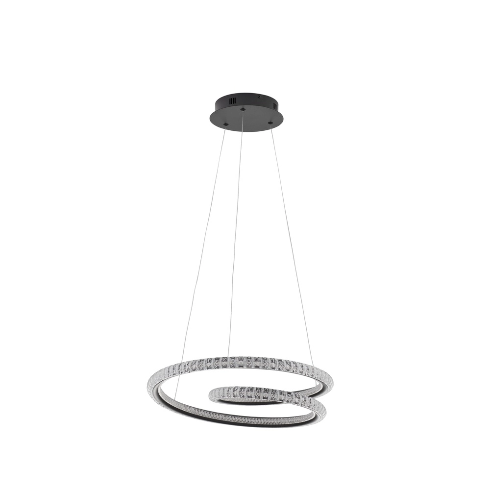 Design pendant lamp Ginevra black Ø 48cm Lyora 5212017433480