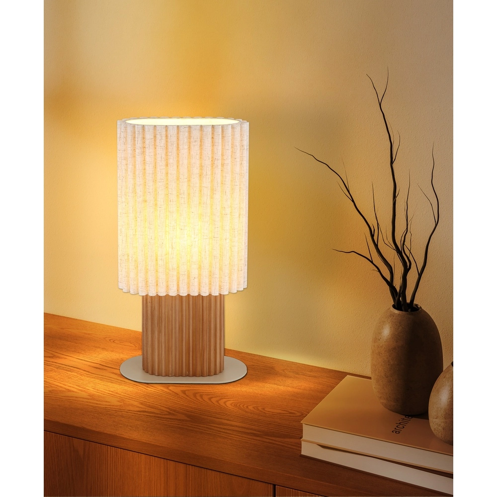 Unique table lamp Jannie brown oval Globo 9007371589906