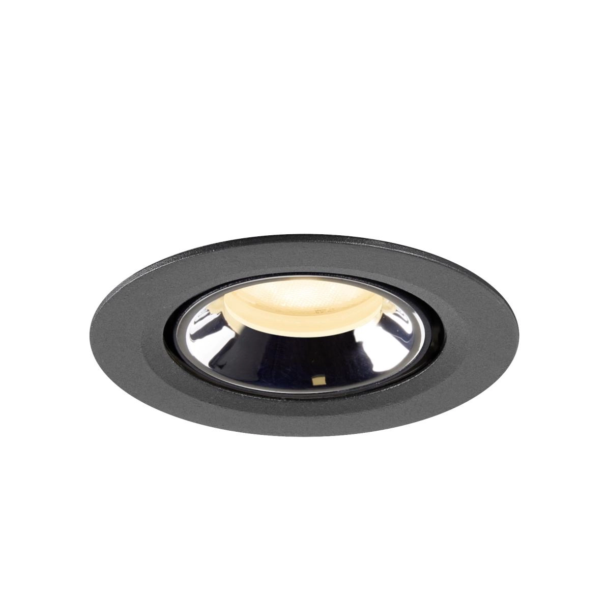 Recessed spotlight Numinos Gimble XS black/chrome 3000K - 55deg SLV 4024163307024