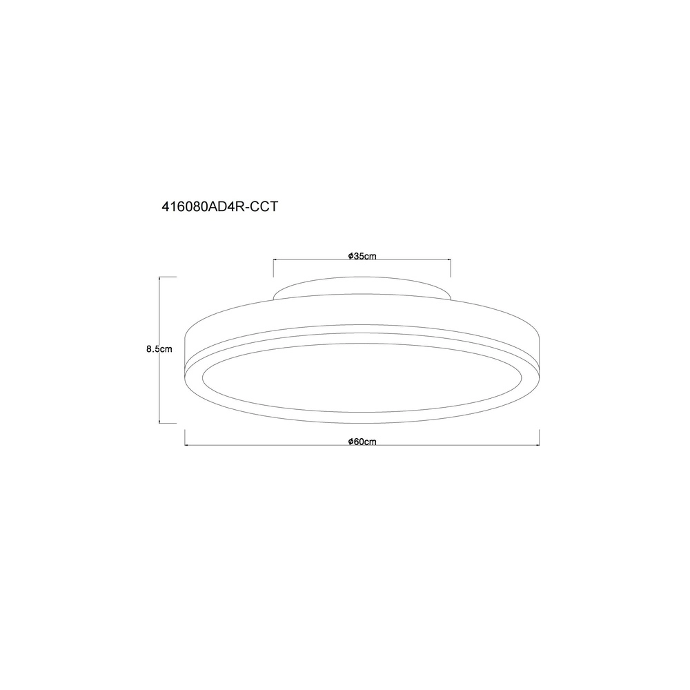 Design ceiling lamp Doro Ø 60cm silver grey Globo 9007371528554