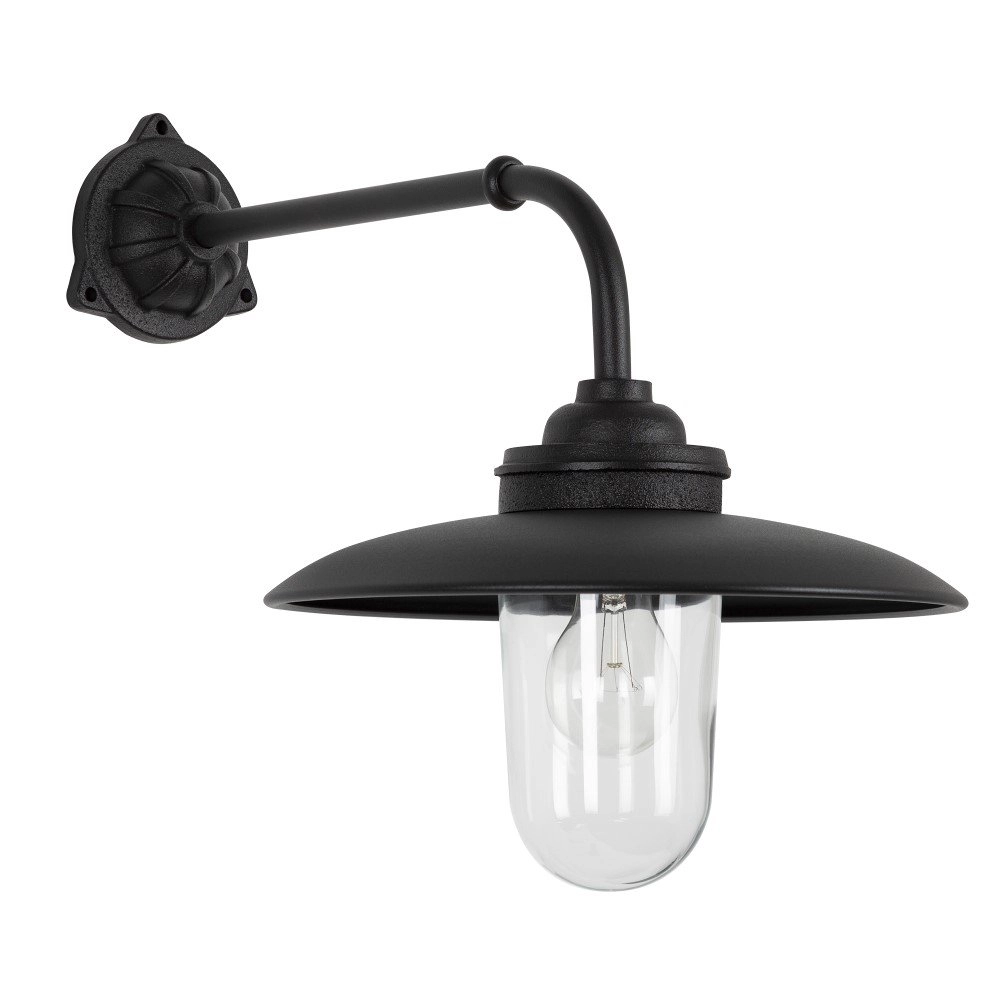Cast iron wall lamp Provence Matt black