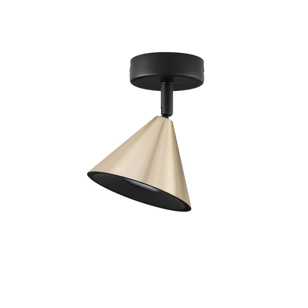 Ceiling lamp Conico black with gold Lyora 5212017475350
