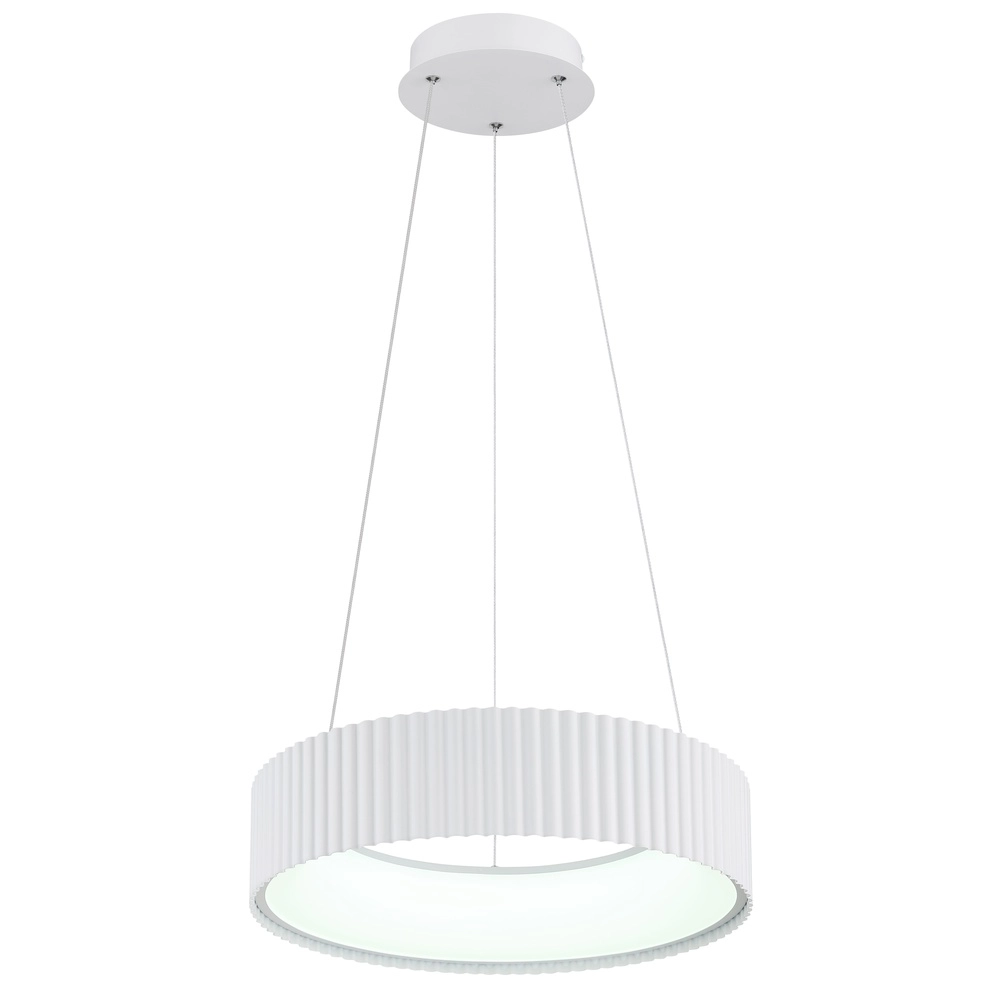 Design pendant lamp Kemp white Ø 46cm Globo 9007371566273