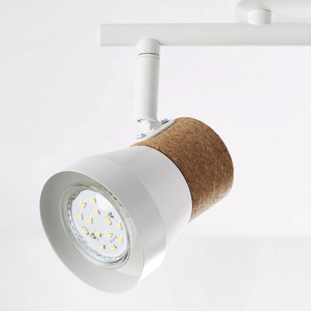 Cork ceiling spot Moka 2-light Brilliant 4004353321160