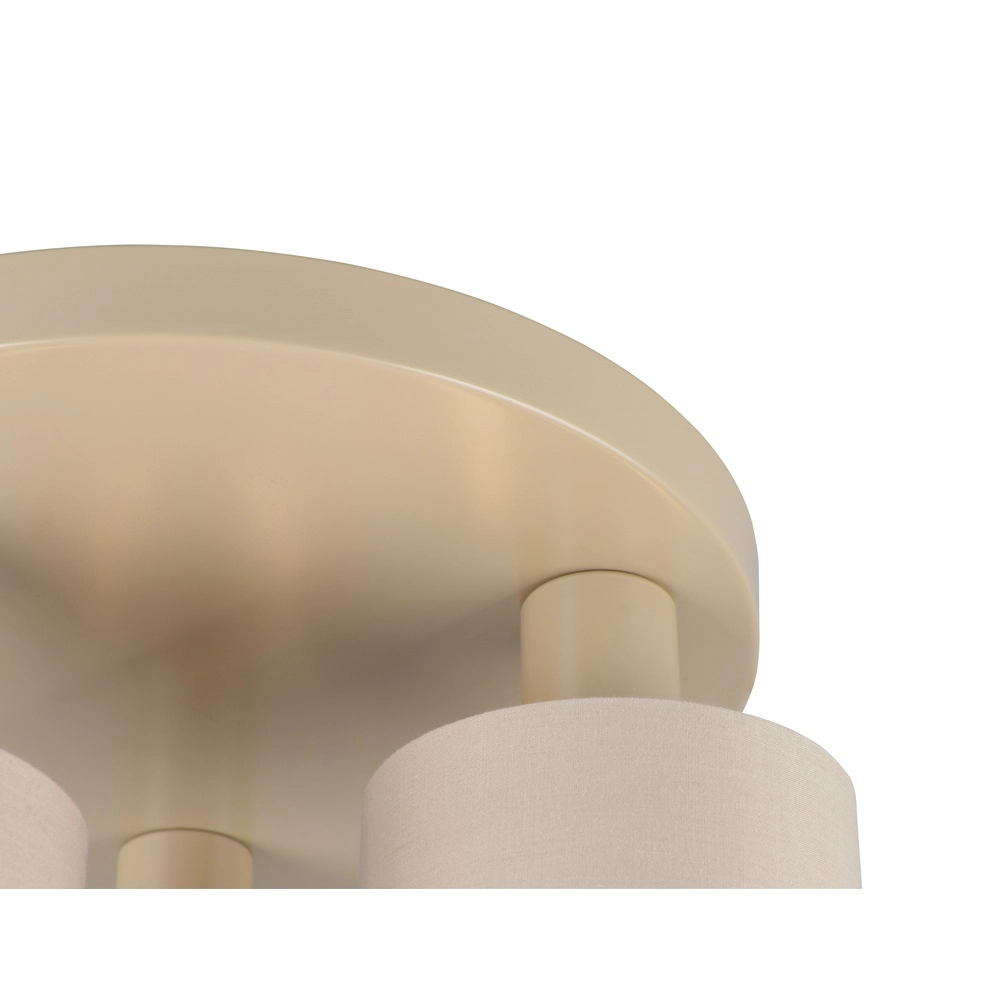 3-light ceiling lamp Tommy sand brown