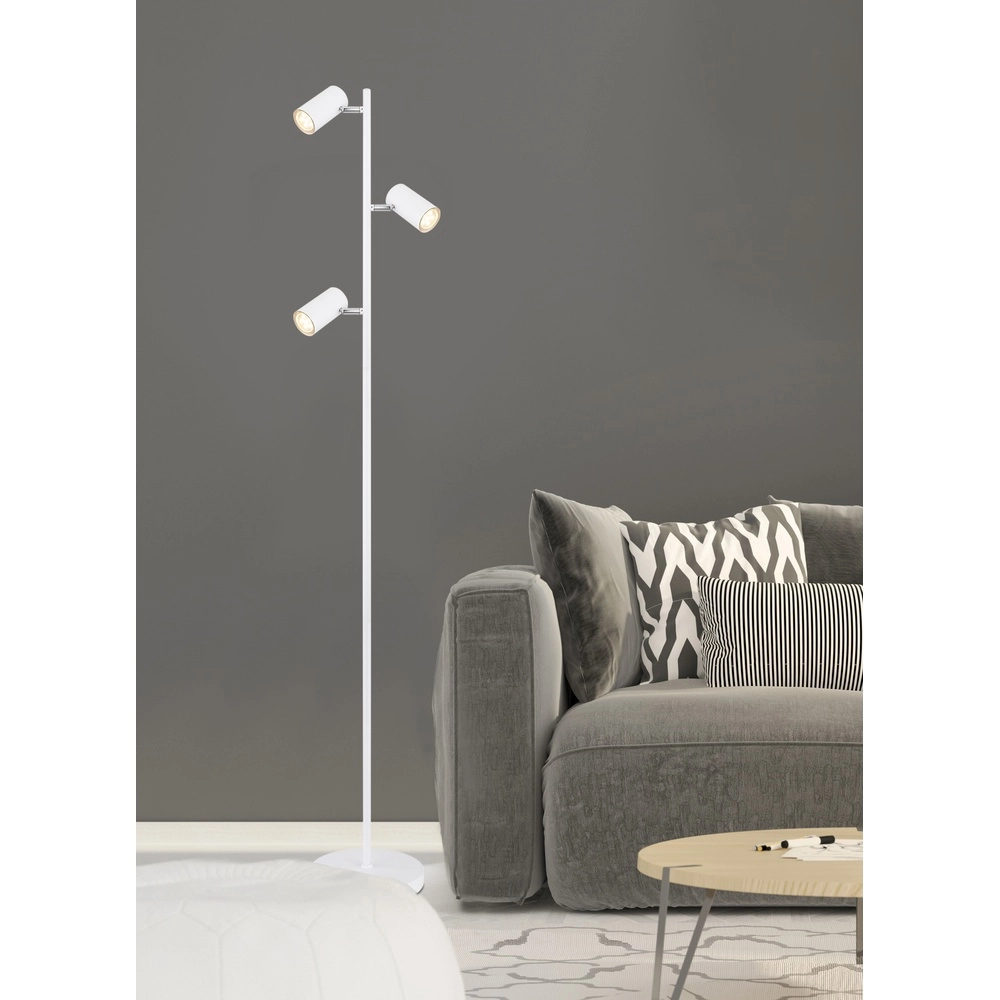 Floor lamp 3-lights Robby white Globo 9007371422876