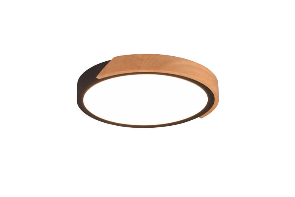 Black LED ceiling light Jano Ø 32cm Trio 4017807541427