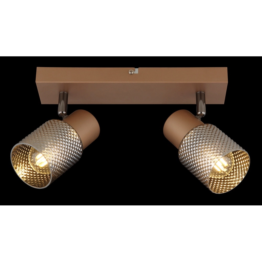 Ceiling lamp Satella 2-light coffee brown Globo 9007371474561