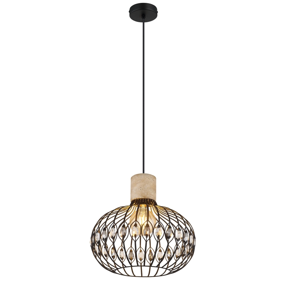 Pendant lamp Dorthy Country Black