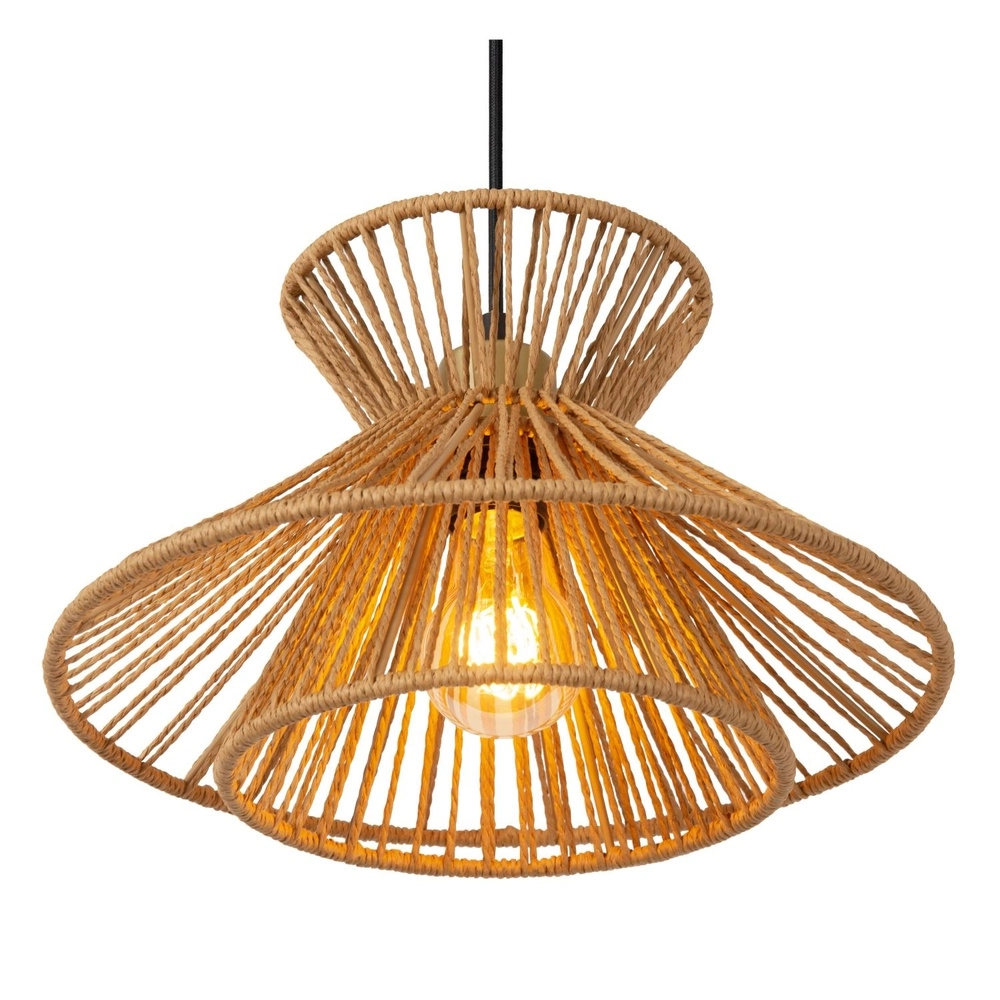 Pendant lamp Tasman Rattan Lucide 5411212106001