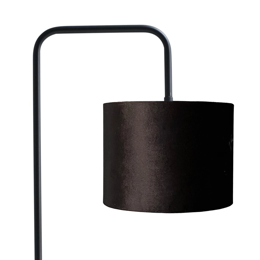 Floor table lamp Venus 152cm with black lampshade Masterlight 8718121246710