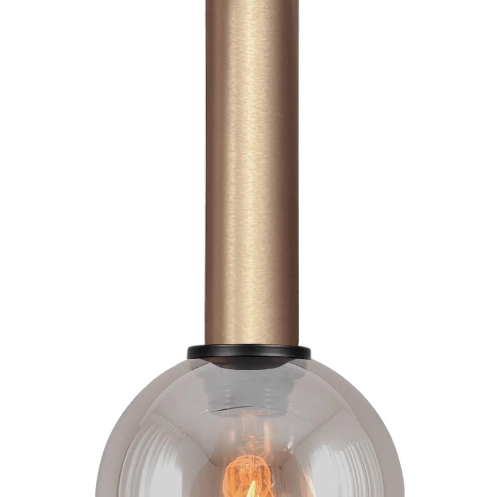 Hanging lamp Ø 15cm Bella 2 Brass gold with gold glass Masterlight 8718121333915