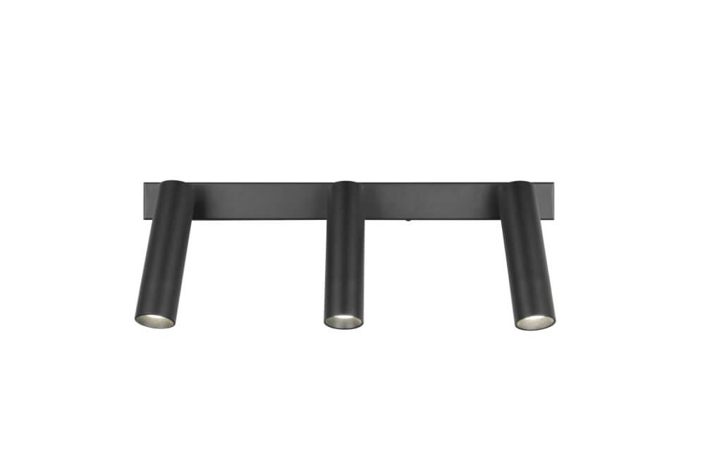 Slim ceiling spotlight Ambala 3x LED - Black Trio 4017807612646