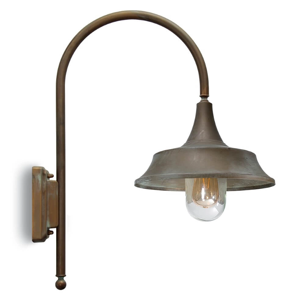 Country wall lamp Atelier M - aged brass